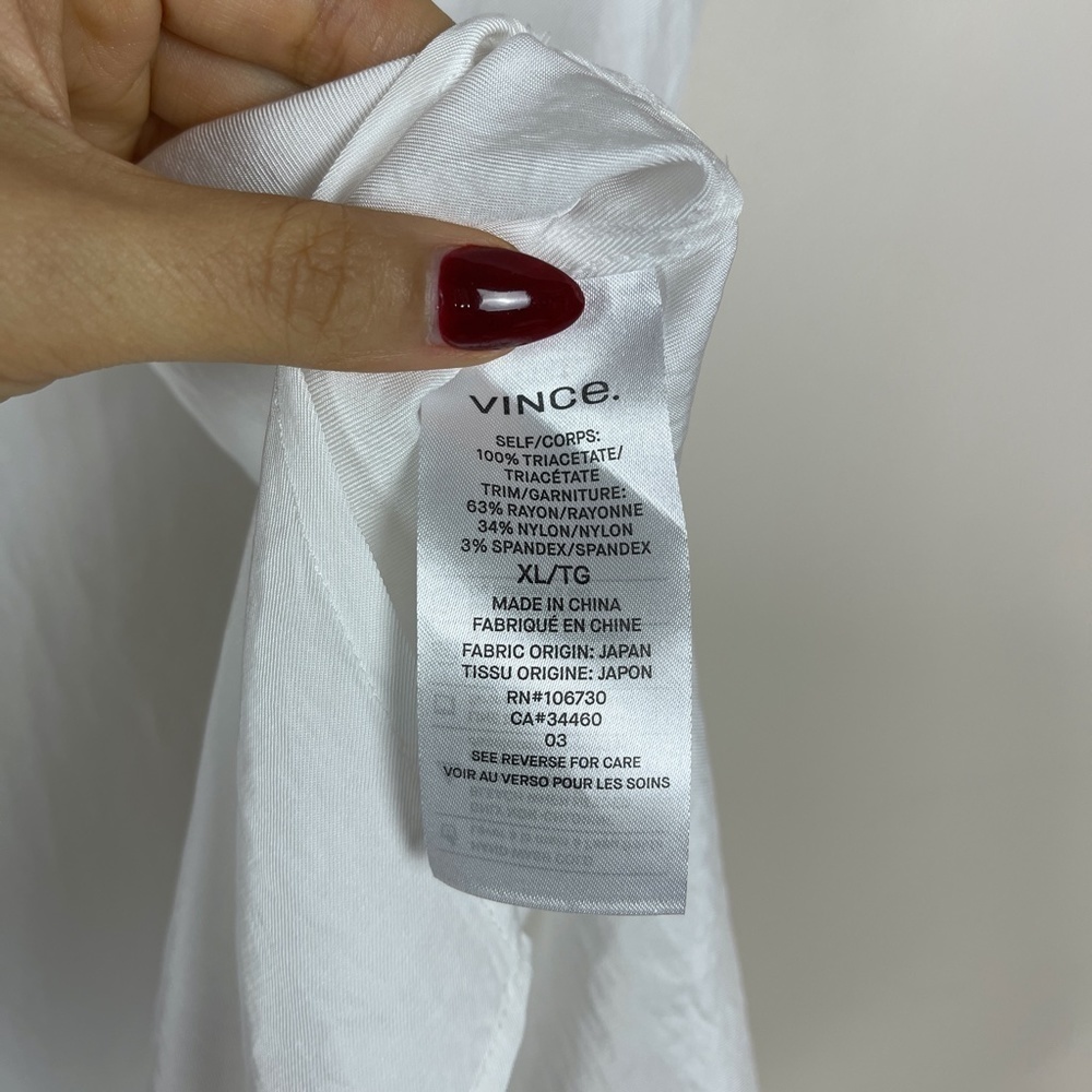 NWT Vince White Sleeveless blouse MSRP $195 - Picture 6 of 9